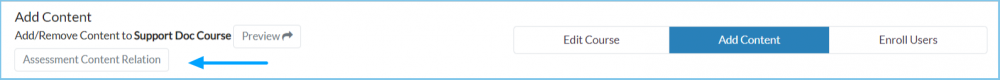 Assessment Content Relation button highlight in the course editor
